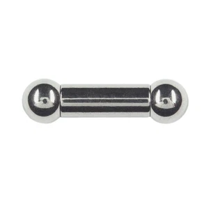 Titan 4mm Piercing Stab Barbell mit Kugeln Ohr Brust Intim Piercing Stecker - Bild 1 von 2