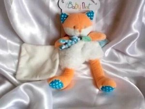 Doudou renard fourrure et son mouchoir blanc, 22 cm, Baby Nat, (Babynat) - Imagen 1 de 1