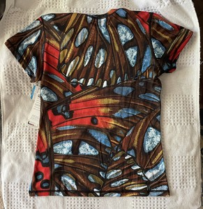 INKnBURN Women's Butterfly Tech Shirt Med NWT