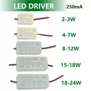 Led driver 250mA amp adapter power supply IC transformer 1-36WDC 3V 12V 36volt - Picture 1 of 7