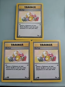 POKEMON MR.FUJI TRAINER 58/62 , 2 1ST EDITION, 1 REGULAR - Picture 1 of 2