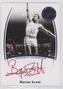 2007-08 Press Pass Legends Saturday Signatures Red Ink Byron Scott Auto