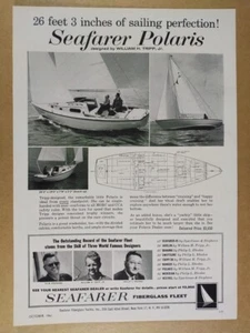 1961 Seafarer Polaris 26 Sailboat photos vintage print Ad - Picture 1 of 1