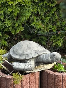 Wasserspeier  Lebensgroße "Wasserschildkröte" 47 cm Teich& Bachlauf... - Bild 1 von 8