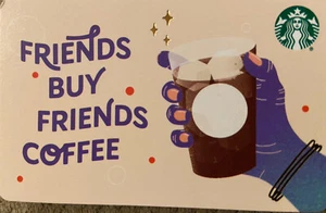 NEU - 2020 STARBUCKS "FRIENDS BUY FRIENDS COFFEE" GIFT CARD #6180 NO VALUE MINT - Bild 1 von 3