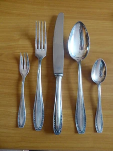 Jugendstil - F.O.B. Besteck - RÖSCHEN - Silber 90 - 6 Pers. - 30 Teile - Bild 1 von 5
