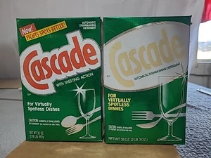 2x Jabón Detergente para Lavavajillas en Cascada 35oz Caja De Colección Años 90 Prop - Imagen 1 de 14