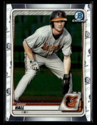 2020 Bowman #BCP-90 Adam Hall Chrome Prospects Card Baltimore Orioles - Image 1 of 2