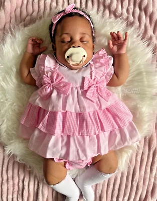 ROCK A BYE BABY Baby Girl Pink Spanish Dress With Jam Pants Nappy Cover And Headband