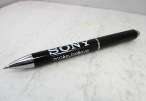 Sony Logo "Make. Believe" Black Ballpoint Pen - Picture 1 of 2