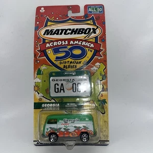 2001 Matchbox Across America 50th Birthday Series VW Panel Van Georgia Peach - Picture 1 of 5