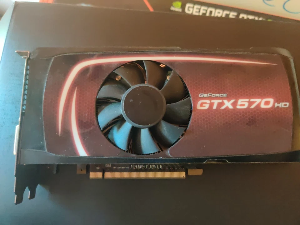 EVGA Nvidia GeForce GTX 570 HD 1.2GB GDDR5 PCIe Video Graphics Card - Image 1 of 1