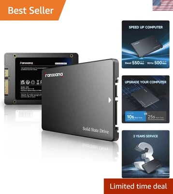 SSD 2TB Internal Solid State Drive SATA III 6Gb/s 2.5", 3D NAND, SLC Cache, U... - Image 1 of 4