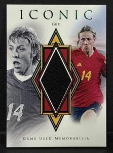 2024 Futera Unique World Football Spain Guti Iconic Game Used Patch Emerald /15 - Picture 1 of 4