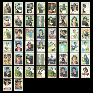 1978 Topps Lot 50 Vintage Baseball Cards Dealer Bulk Set Builder Commons VG MLB - Picture 1 of 12