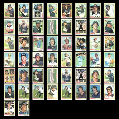 1978 Topps Lot 50 Vintage Baseball Cards Dealer Bulk Set Builder Commons VG MLB - Image 1 of 4