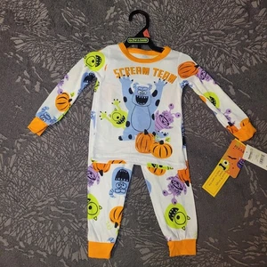 Set Pigiama Personaggio Halloween Monsters Inc. Sully, Mike e Boo - Foto 1 di 9