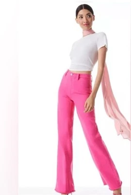 ALICE + OLIVIA Gorgeous Coin PocketJeans in Wild Pink Size 26 - Image 1 of 4