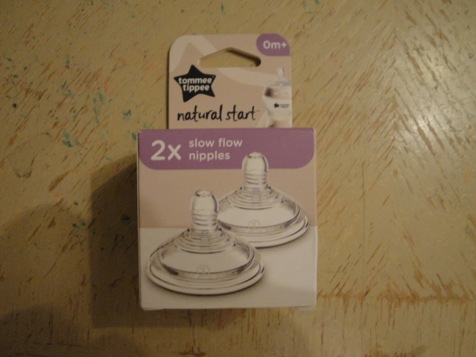 Tommee Toppee Pezón Natural Primer Flujo Paquete de 2 - 0 Meses #R79 Foto 1 de 1