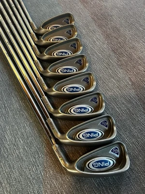 Juego de hierros Ping G5 3-PW acero varillas flexibles regulares diestro diestro punto verde Foto 1 de 4