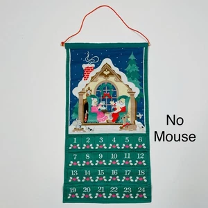 NO MOUSE - Vintage Avon Countdown to Christmas Fabric Hanging Advent Calendar - Picture 1 of 10