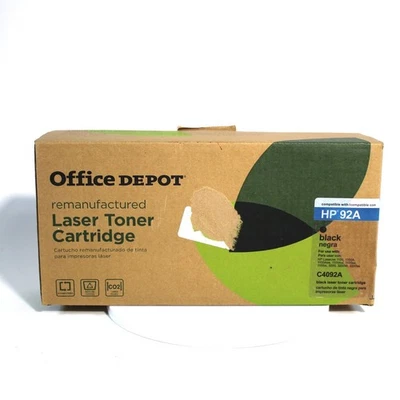 Cartucho de tinta de tóner láser negro Office Depot HP92A C4092A sellado Foto 1 de 4