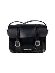 Dr.Martens 7inch Satchel Bag Shoulder Bag Leather Black - Picture 1 of 6