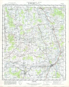 Russische sowjetische Militär topographische Karte - PASWALYSEN (Litauen), 1:100K, hrsg. 1966 - Bild 1 von 6
