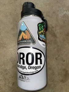 HydraPeak ACTIVE 32 oz Insulated Water Bottle with Chug Lid Gray W Stickers - Picture 1 of 4