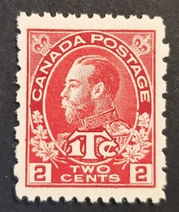 Stamps Canada B of B: MR5 2c + 1c carmine Admiral Perf 12 x 8 single F/VF MNH - Picture 1 of 1