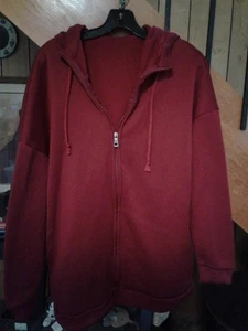 Dulce con capucha para mujer talla M -L ROJO/crebilla/65 % algodón/35 % poliéster NUEVO - Imagen 1 de 6