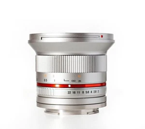 Lente ultra gran angular Rokinon 12 mm F2.0 para montaje electrónico Sony - RK12M-E-SIL - Imagen 1 de 1