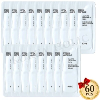 IOPE Stem Ampoule 60ml (=1ml x 60pcs) Intensive Ampoule Korean Cosmetics NEW - Image 1 of 4