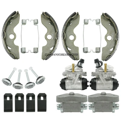 Cilindro y ajustador de rueda de freno delantero con kit de zapatos para Honda TRX250 TE/TM Recon250 Foto 1 de 4