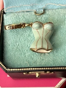 New Juicy Couture Blue Corset Charm For Bracelet, Necklace or Handbag B#4 - Picture 1 of 3