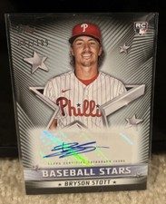2022 Topps Update Baseball Stars Black Auto Bryson Stott RC  #BSA-BS   #002/199