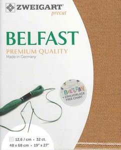 Zweigart Precut Belfast  32 count Copper Metallic 3609/3131 - Picture 1 of 1