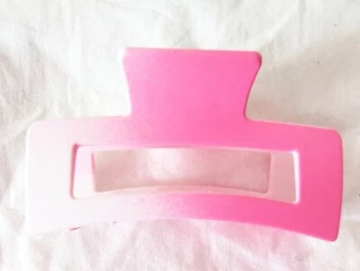 Clip de garra degradado rosa 5 pulgadas accesorio de cabello mate cuadrado años 70 estético 1 pieza Foto 1 de 4