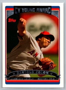 Premio Topps Cy Young 2006 Bartolo Colon #260 - Imagen 1 de 2