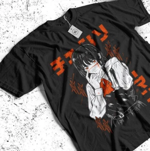 Makima Chainsaw Man T-Shirt Horror Anime Otaku Denji Geschenk Unisex Shirt alle Größen - Bild 1 von 5