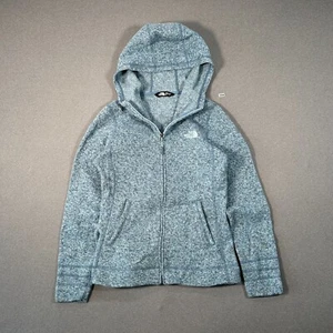 Chaqueta polar The North Face para mujer pequeña azul con capucha sudadera con capucha cremallera completa - Imagen 1 de 9