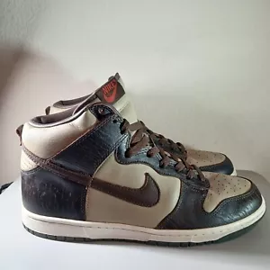 Vintage Nike Dunk High Premium 'Khaki Baroque Brown' 306968-221 Men's Sz 11 2003 - Picture 1 of 6