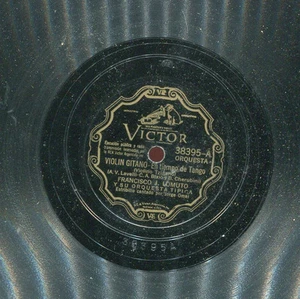 TANGO FRANCISCO LOMUTO - VIOLÍN GITANO / VALSE DE LA FISARMONICA - 78 Disco - Imagen 1 de 2