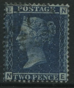 1868 2d Blue Plate 12 lettered NE extremely fine used (40) - Picture 1 of 1