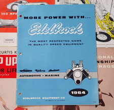 Original Vintage 1964 Hot Rod Parts Catalog EDELBROCK Drag Racing NHRA scta auto