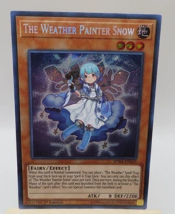 Yu-Gi-Oh Rare Karte Der Wettermaler Schnee SPWA-DE029 1. Auflage 1996 #35 - Bild 1 von 3