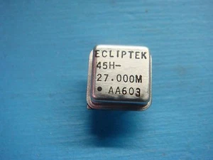 (5) ECLIPTEK EC1145HS-27.000 MHz 5V 8 PIN HCMOS/TTL CRYSTAL OSCILLATOR - Picture 1 of 3