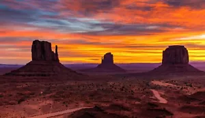 Monument Valley Navajo County Arizona Utah Desert Photo Picture Poster Print - Picture 1 of 1