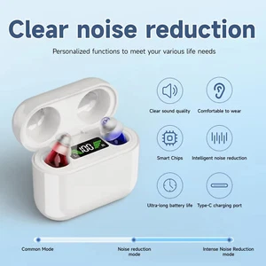 Digital Rechargeable CIC Hearing Aids for Seniors & Adults - Picture 1 of 14