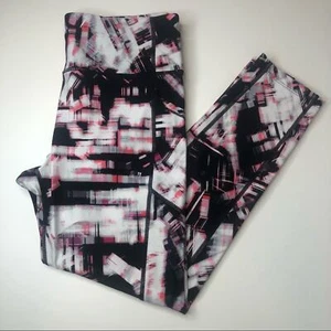 Calvin Klein Pink, Black, & White Brush Stroke Print Leggings, Size Large, NWT!! - Picture 1 of 6